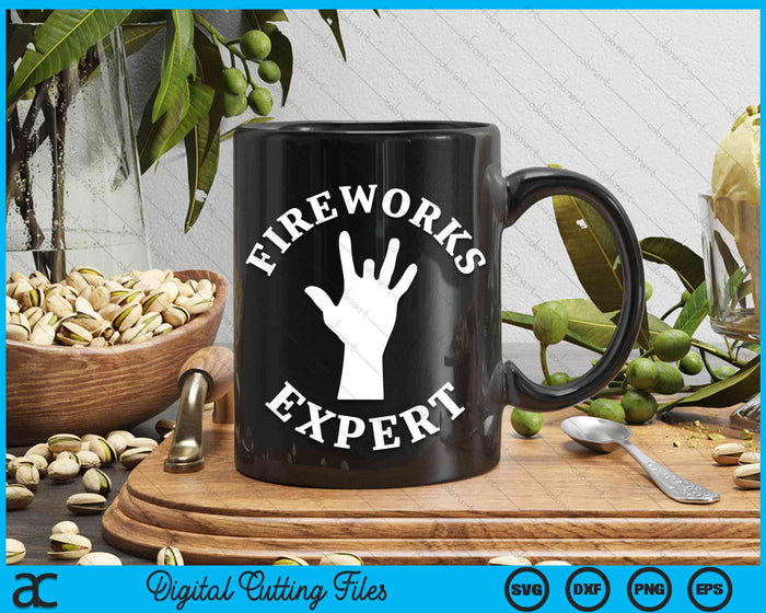 Missing Finger Fireworks Expert 4th Of July SVG PNG Digital Cutting Files