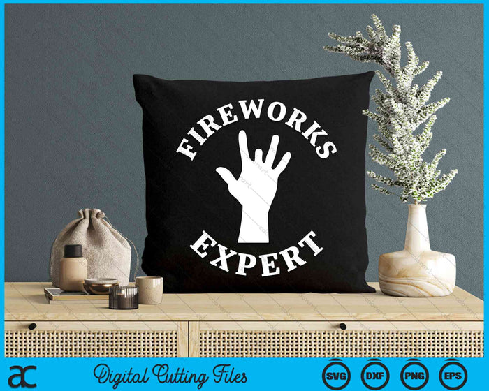 Missing Finger Fireworks Expert 4th Of July SVG PNG Digital Cutting Files