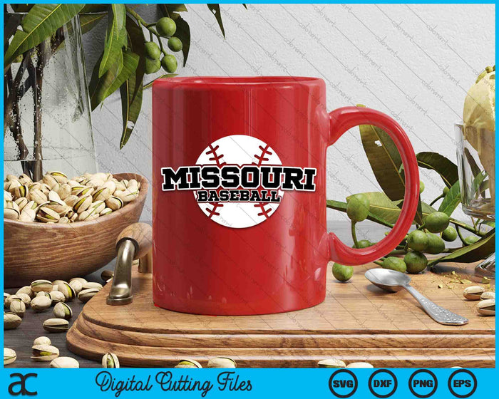 Missouri Baseball Block Font SVG PNG Digital Cutting Files