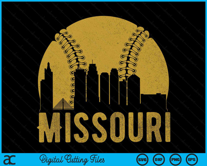 Missouri Baseball Fan SVG PNG Cutting Printable Files