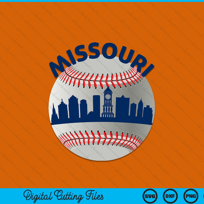 Missouri baseball team fans of space city SVG PNG cut file for Cricut