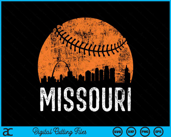 Missouri Skyline Missouri Baseball SVG PNG Printable Cutting Files