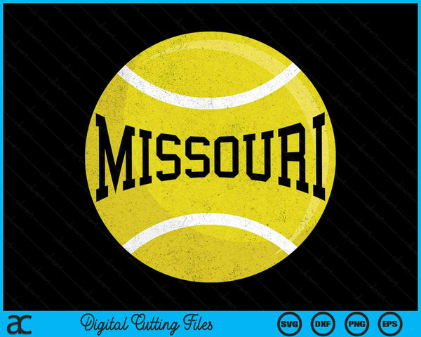 Missouri Tennis Fan SVG PNG Digital Cutting Files