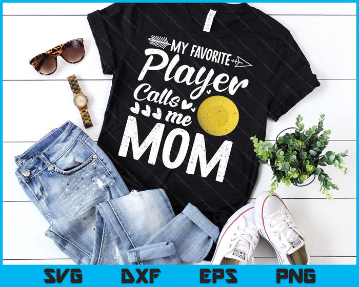 Mom Lacrosse Ball My Favorite Player Calls Me Mom SVG PNG Digital Printable Files