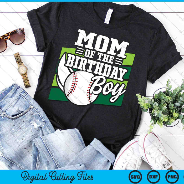 Moeder van de feestvarken honkbal minnaar verjaardag SVG PNG digitale snijbestanden
