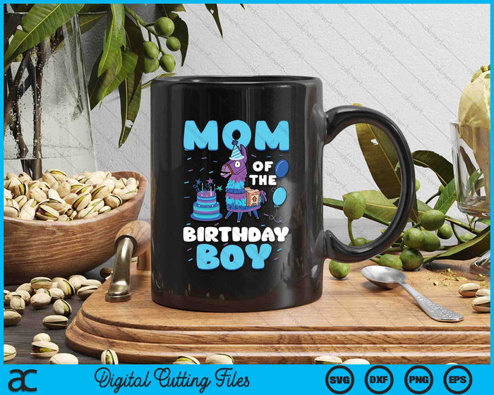 Mom Of The Birthday Boy Llama Mom And Dad Family Party SVG PNG Digital Cutting File