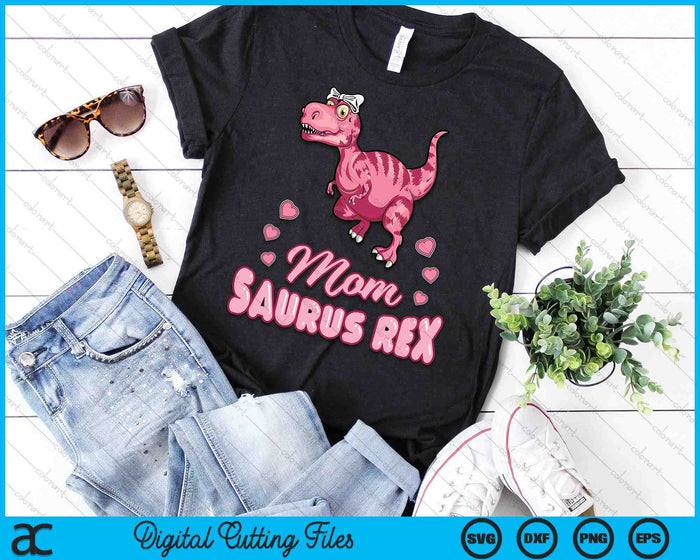 Mom Saurus Rex Momsaurus Dinosaur Family SVG PNG Digital Cutting Files