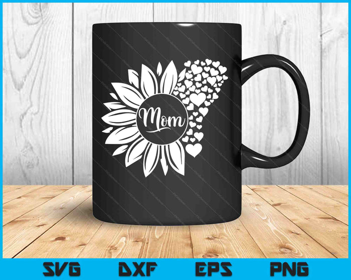 Mom Sunflower SVG PNG Digital Printable Files