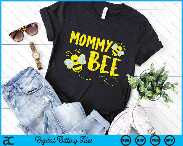 Mama Bee familie bijpassende bijenteelt mama SVG PNG digitale snijbestanden