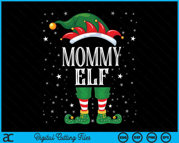 Mama Elf familie kerst SVG PNG digitale snijbestanden