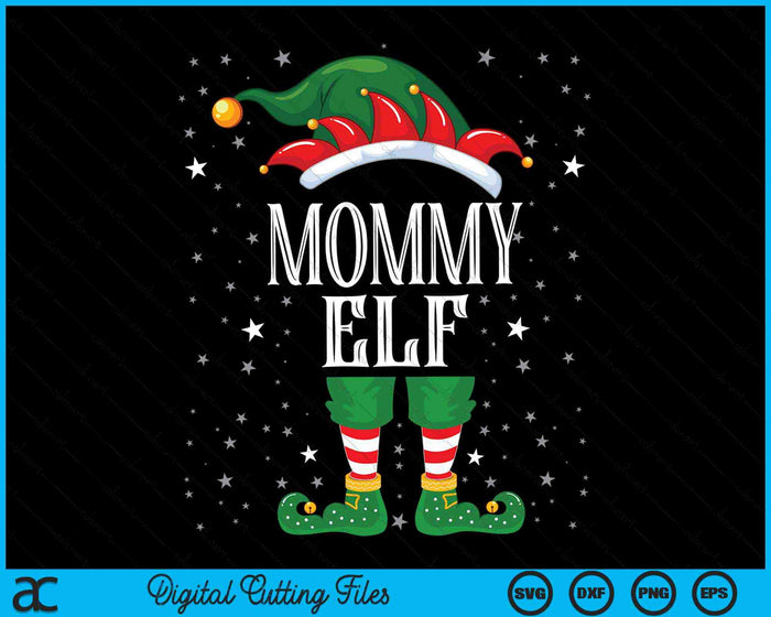 Mommy Elf Family Christmas SVG PNG Digital Cutting Files