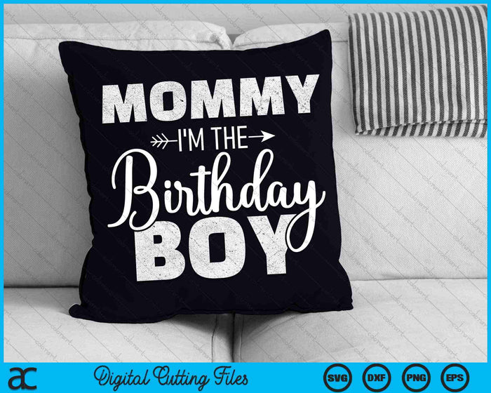 Mamá del cumpleañero hijo familia coincidente para mamá SVG PNG cortando archivos imprimibles