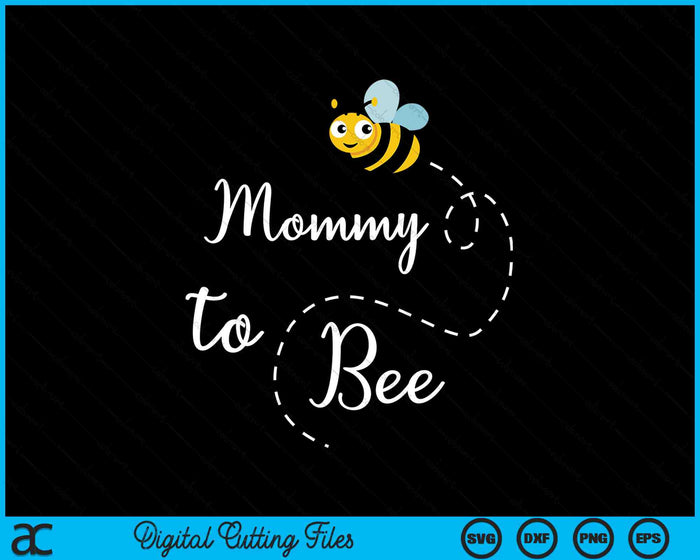 Mama aan Bee schattige zwangerschap Announcemen SVG PNG digitale snijbestanden