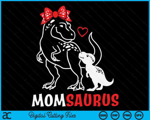 Momsaurus Mom Dinosaur Baby Mom Mother's Day SVG PNG Digital Cutting Files