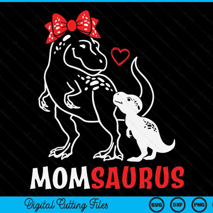 Momsaurus Mom Dinosaur Baby Mom Mother's Day SVG PNG Digital Cutting Files