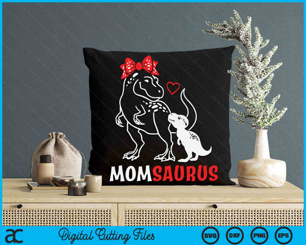 Momsaurus Mom Dinosaur Baby Mom Mother's Day SVG PNG Digital Cutting Files