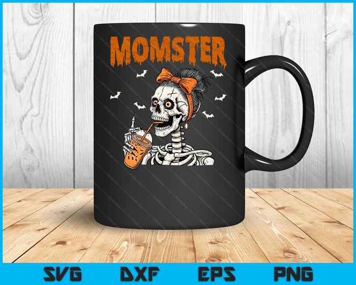 Momster Halloween Party Costume Mom Vampire Momster Matching SVG PNG Digital Printable Files