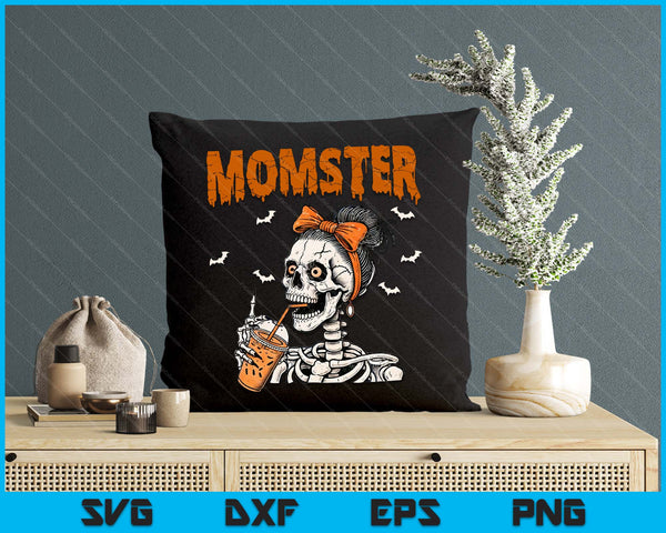 Momster Halloween Party Costume Mom Vampire Momster Matching SVG PNG Digital Printable Files