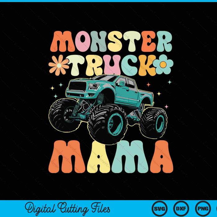 Monster truck mama groovy lover SVG cut file