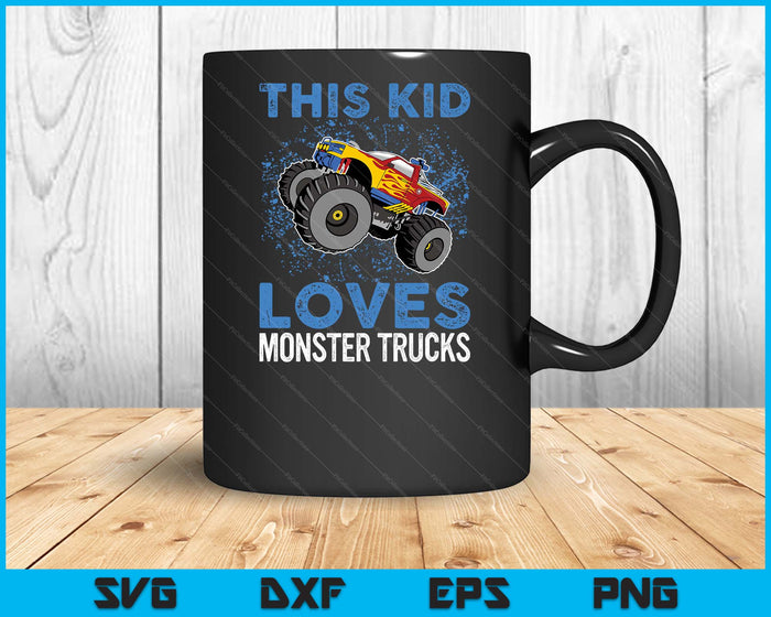 Monster Trucks Are My Jam For Boy SVG PNG Digital Printable Files