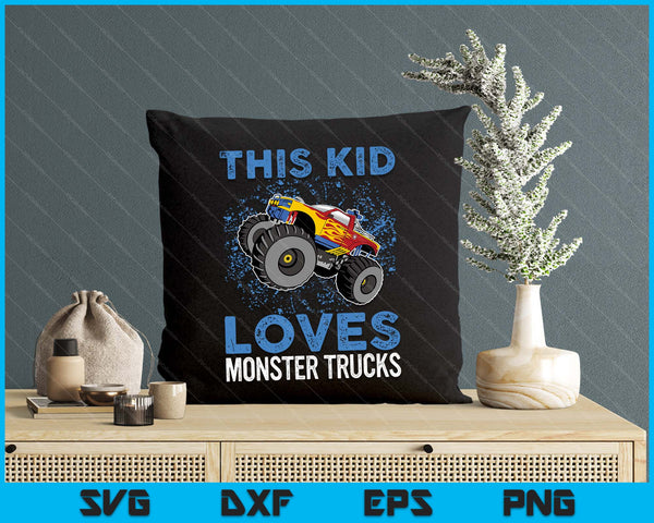 Monster Trucks Are My Jam For Boy SVG PNG Digital Printable Files