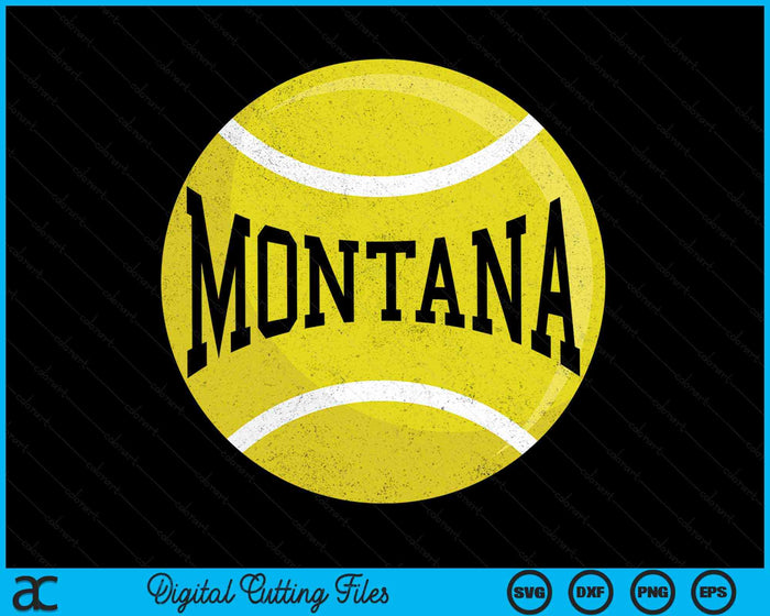 Montana Tennis Fan SVG PNG Digital Cutting Files