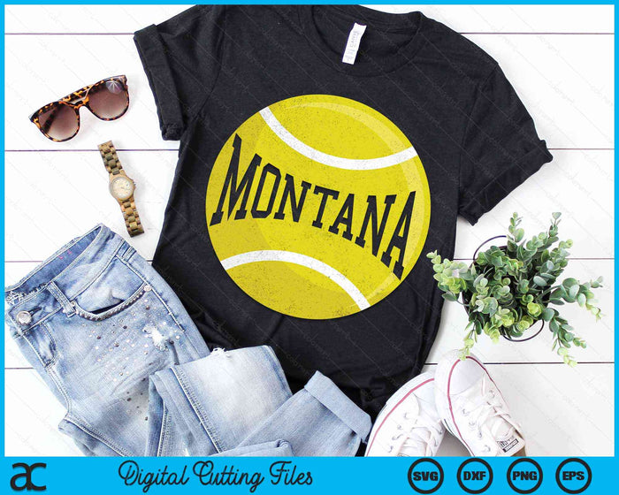 Montana Tennis Fan SVG PNG Digital Cutting Files