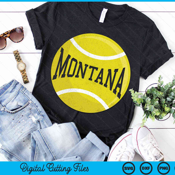 Montana Tennis Fan SVG PNG Digital Cutting Files