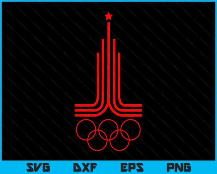 Moscow 1980 Games SOVI8 Vintage Propaganda SVG PNG Digital Printable Files