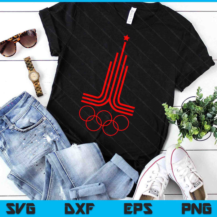 Moscow 1980 Games SOVI8 Vintage Propaganda SVG PNG Digital Printable Files