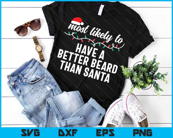 Most Likely To Christmas Shirt Matching Family Pajamas Funny SVG PNG Digital Printable Files