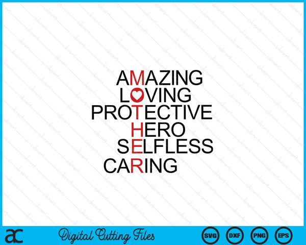 Mothers Day life amazing loving SVG cut file