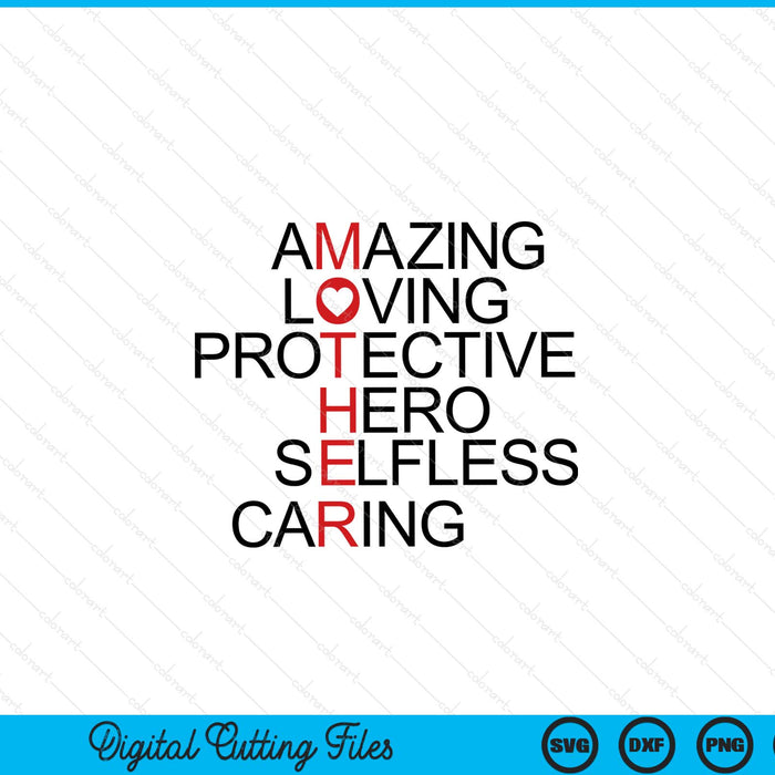 Mothers Day life amazing loving SVG cut file
