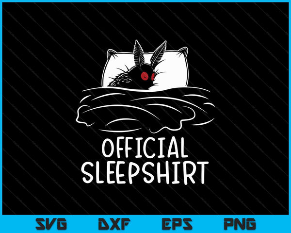 Mothman cryptid official sleep SVG cut file
