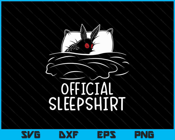 Mothman Cryptid Official Sleep SVG PNG Digital Printable Files