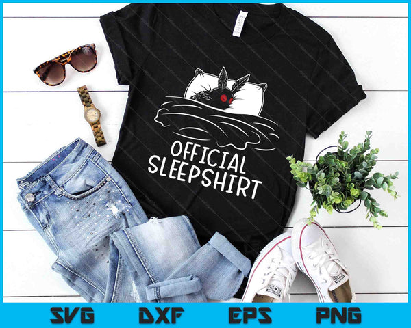 Mothman Cryptid Official Sleep SVG PNG Digital Printable Files