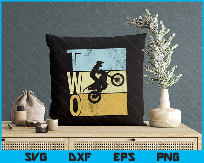 Motocross 2nd Birthday Party MX Dirt Bike Birthday SVG PNG Digital Printable Files