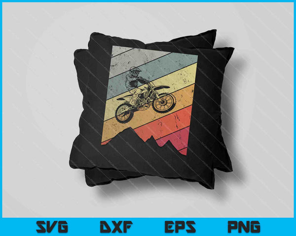 Motocross Bike Vintage Dirt Bike Racing SVG PNG Cutting Printable Files