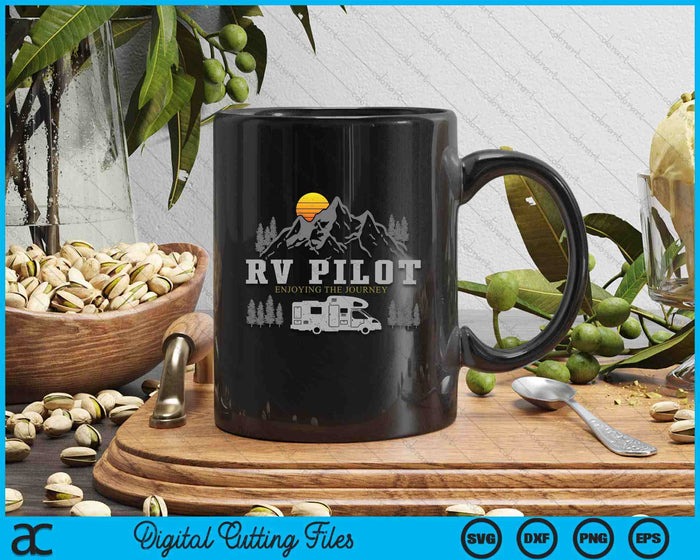 Motorhome Pilots Vintage Mountain Camping Road Trip SVG PNG Digital Cutting Files
