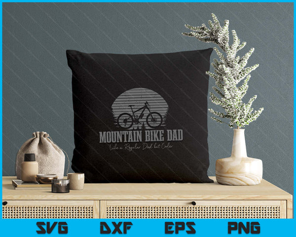 Mountain Bike Dad Vintage MTB Downhill Biking Cycling Biker SVG PNG Digital Printable Files