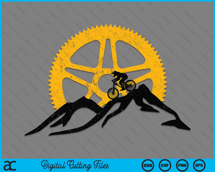 Mountain Bike MTB Downhill Biking SVG PNG Digital Cutting File