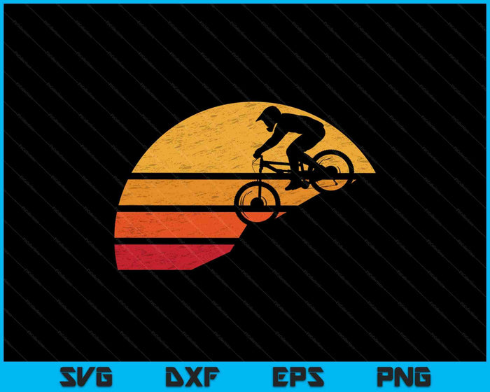 Mountain Bike Vintage SVG PNG Cortar archivos imprimibles