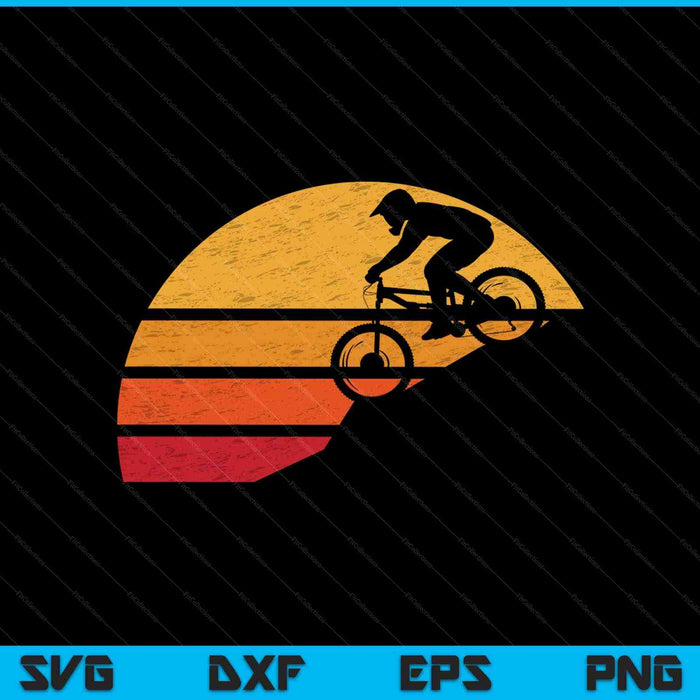 Mountainbike Vintage SVG PNG snijden afdrukbare bestanden