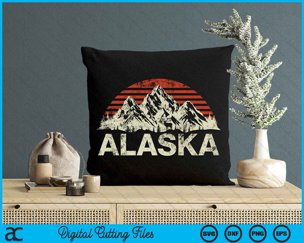 Mountain Wildlife Animal Alaskan Moose Retro Alaska SVG PNG Digital Cutting File