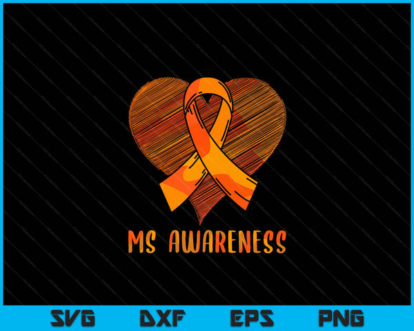 Ms Awareness Multiple Sclerosis Awareness SVG PNG Digital Cutting Files