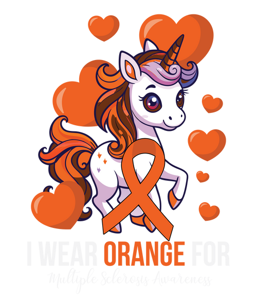 Multiple Sclerosis Awareness SVG PNG Digital Cutting Files - on a t-shirt