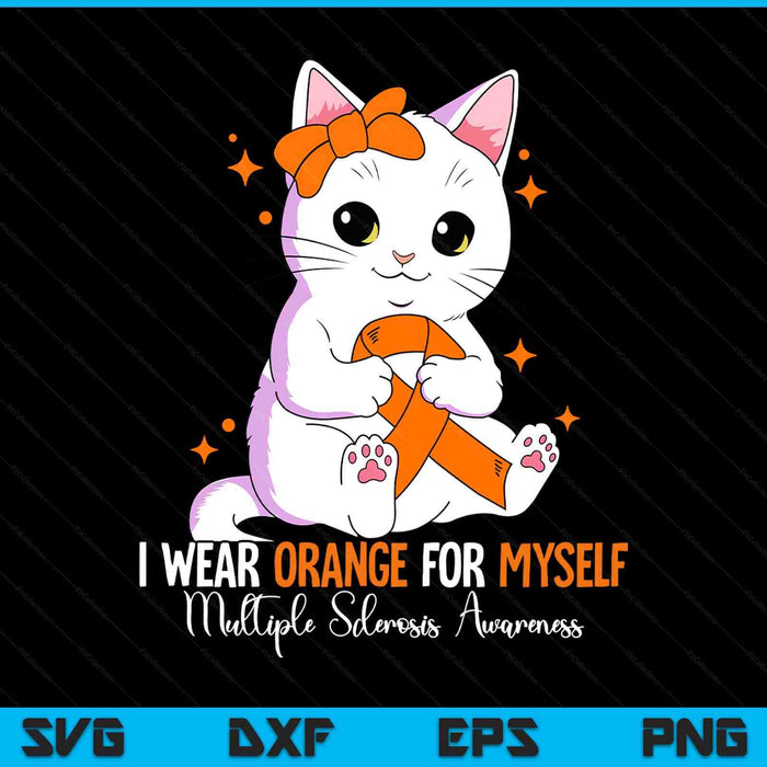Multiple sclerosis awareness SVG cut file