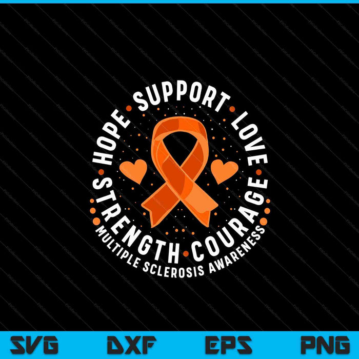 Multiple sclerosis awareness family support ms awareness SVG cut file