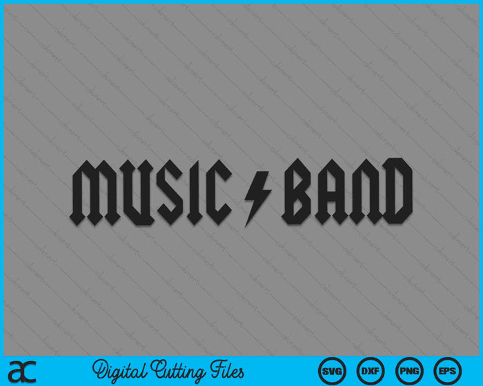 Muziekband Hoe doe je Fellow SVG PNG digitale snijbestanden