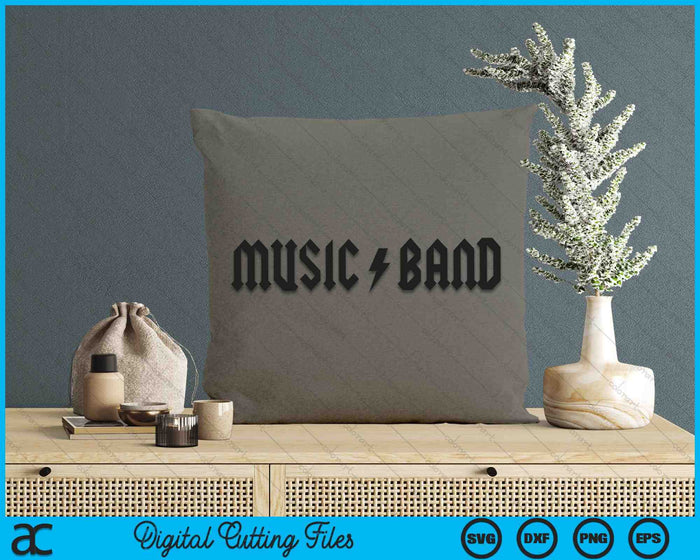 Muziekband Hoe doe je Fellow SVG PNG digitale snijbestanden